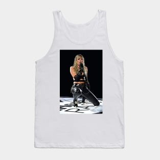 Miley Art Print Pop Rock American Singer Songwriter Actress Tank Top